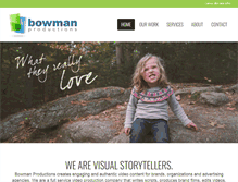 Tablet Screenshot of bowman-productions.com